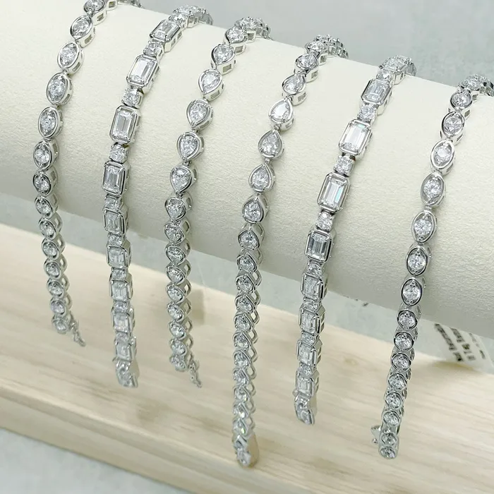 BERRICLE Bracelets Art Deco CZ Tennis Bracelet in Sterling Silver