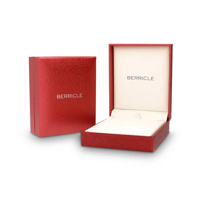 BERRICLE Necklaces Angel Wings CZ Necklace in Sterling Silver