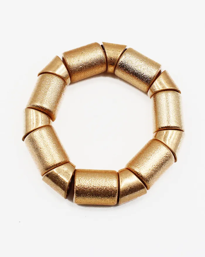 Bracelets 06222023Xshelf Textured Metal Block Stretch Bracelet Bracelets 06222023Xshelf Textured Metal Block Stretch Bracelet