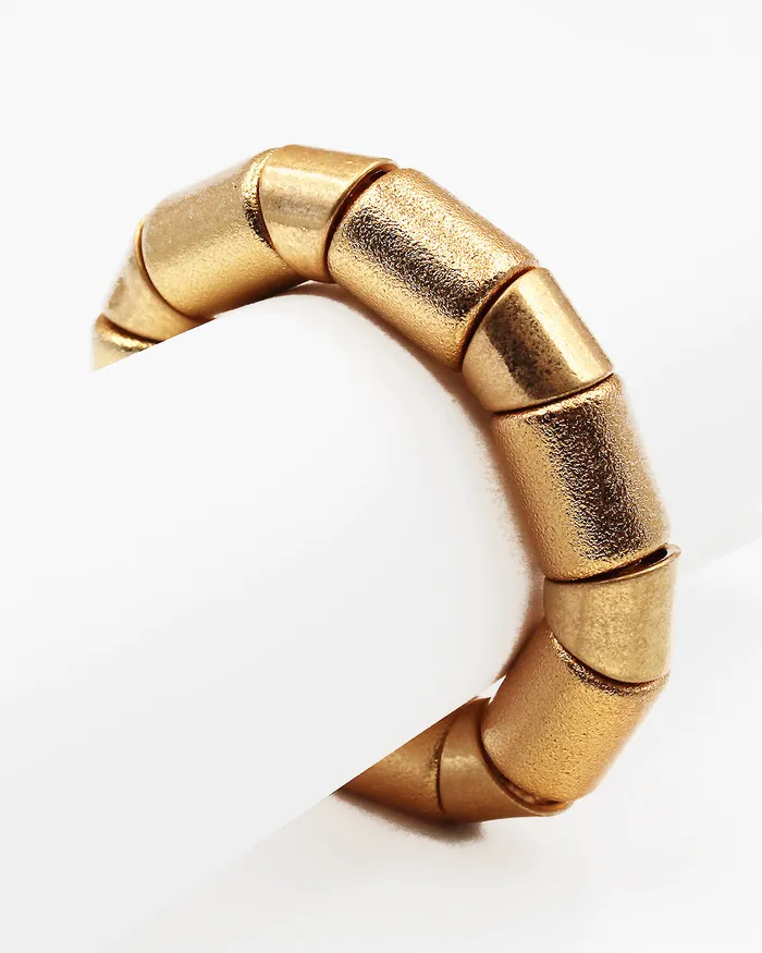 Bracelets 06222023Xshelf Textured Metal Block Stretch Bracelet Bracelets 06222023Xshelf Textured Metal Block Stretch Bracelet