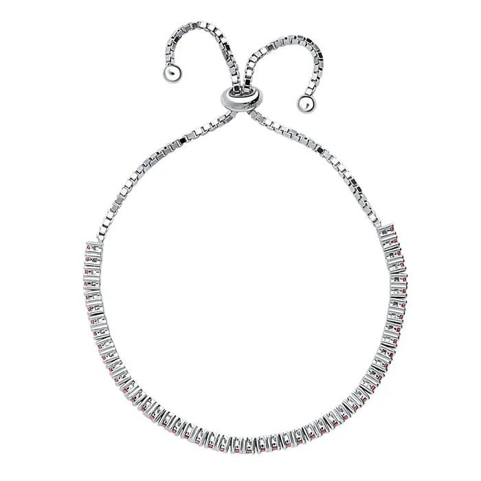 Bracelets BERRICLE Bar CZ Tennis Bracelet in Sterling Silver 49