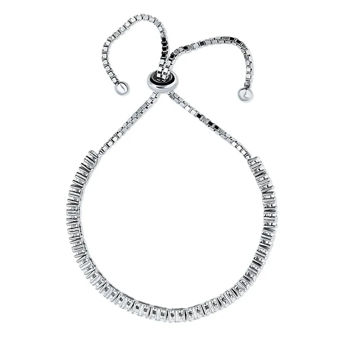 Bracelets BERRICLE Bar CZ Tennis Bracelet in Sterling Silver 49