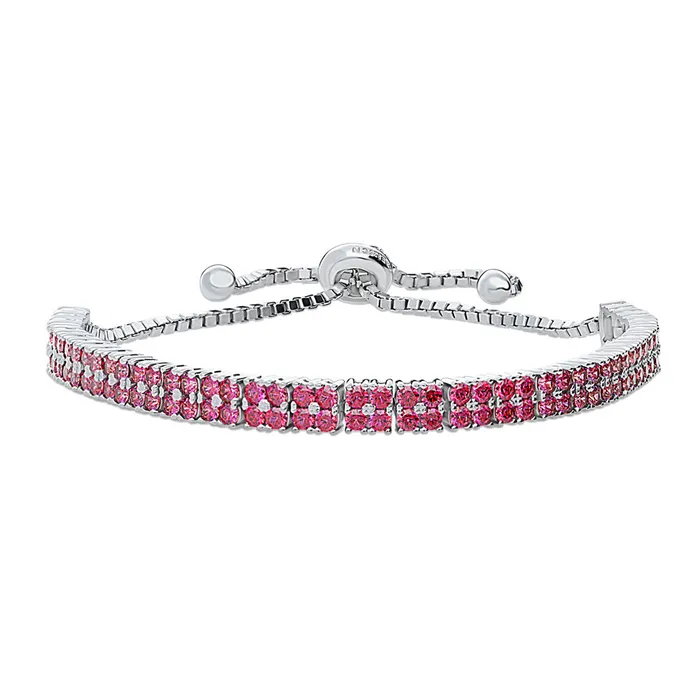 Bracelets BERRICLE Bar CZ Tennis Bracelet in Sterling Silver 49