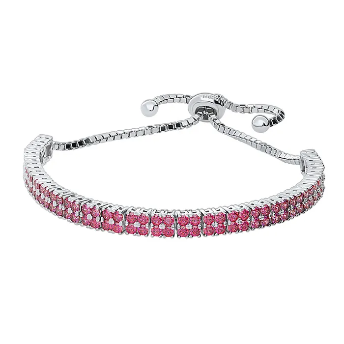 Bracelets BERRICLE Bar CZ Tennis Bracelet in Sterling Silver 49