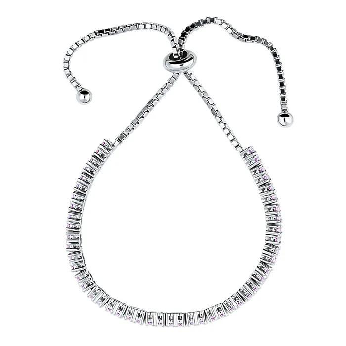 Bracelets BERRICLE Bar CZ Tennis Bracelet in Sterling Silver 49