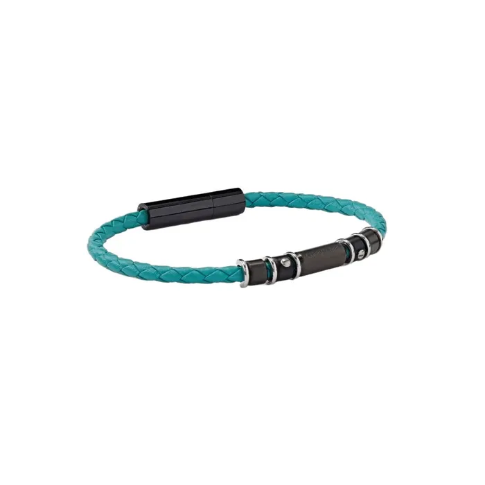 Bracelets Cerruti Cerruti 1881 Gents Black and Turquoise Bracelet with Magnetic Clasp