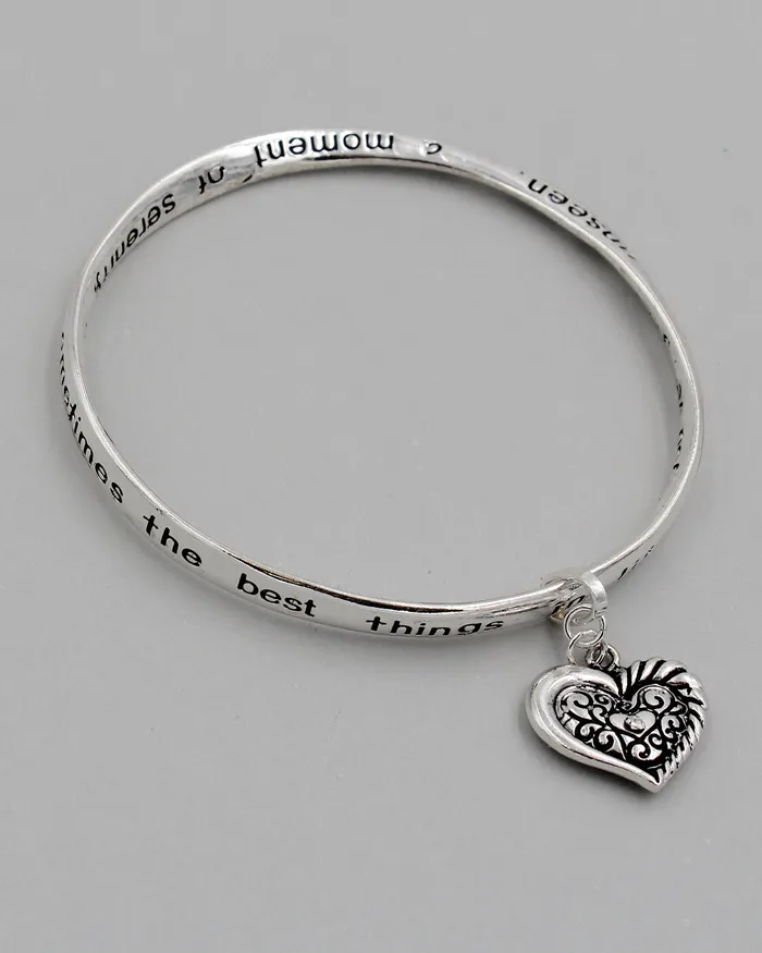 Bracelets CHECK2024 GRANDMA Inspirational Bangle Bracelet with Charm