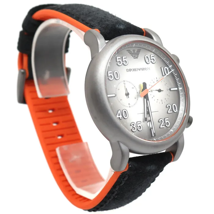 Bracelets Emporio Armani Emporio Armani Mens Watch Chronograph Stainless Steel Case With Gray Matte Finished Gray Dial With Date Indicator Bracelets Emporio Armani Emporio Armani Mens Watch Chronograph Stainless Steel Case With Gray Matte Finished Gray Dial With Date Indicator
