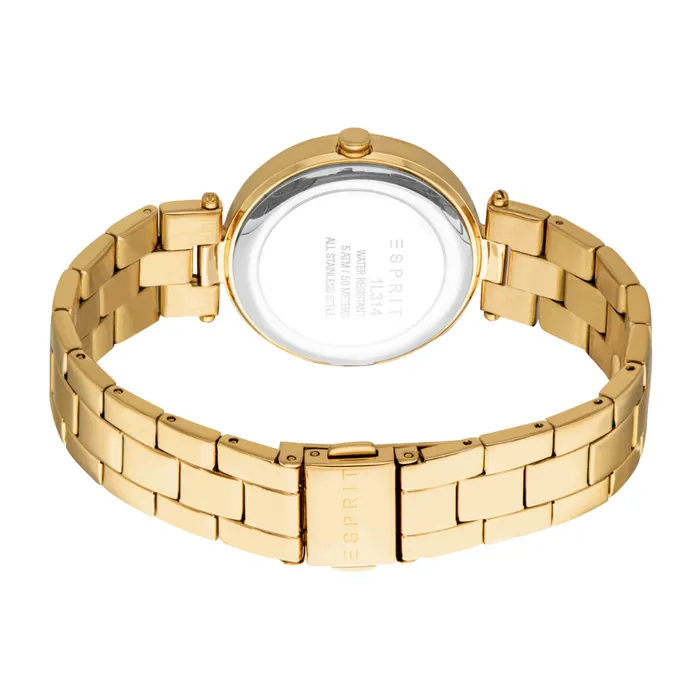 Bracelets Esprit ESPRIT Womens Gold Watch with Dark Green Dial and Gold Metal Bracelet Bracelets Esprit ESPRIT Womens Gold Watch with Dark Green Dial and Gold Metal Bracelet