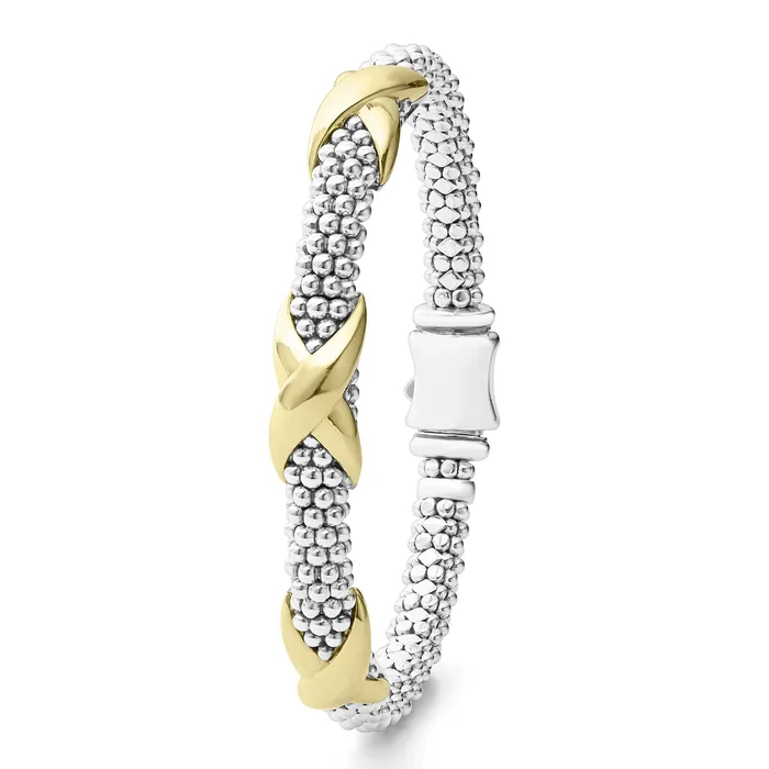 Bracelets LAGOS Embrace Three Station X Caviar Bracelet 6mm Bracelets LAGOS Embrace Three Station X Caviar Bracelet 6mm