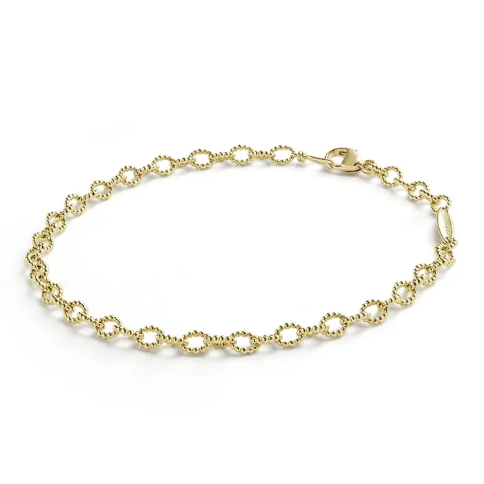 Bracelets LAGOS Signature Caviar 18K Gold Petite Link Bracelet Bracelets LAGOS Signature Caviar 18K Gold Petite Link Bracelet