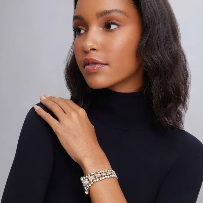 Bracelets LAGOS Smart Caviar 18K Gold and Sterling Silver Full Diamond Watch Bracelet4249mm Bracelets LAGOS Smart Caviar 18K Gold and Sterling Silver Full Diamond Watch Bracelet4249mm