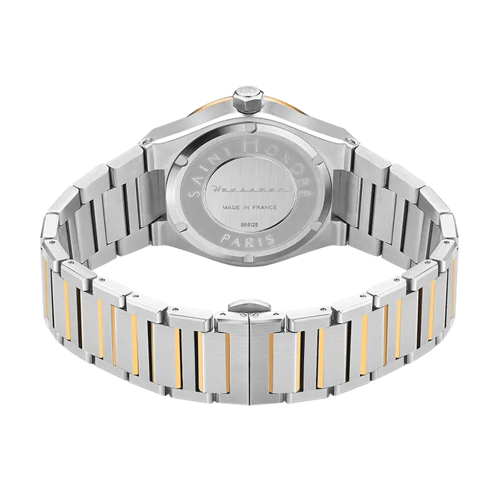 Bracelets Saint Honore Saint Honore New Haussmann Gents Blue Dial Two Tone Stainless Steel Bracelet Watch Bracelets Saint Honore Saint Honore New Haussmann Gents Blue Dial Two Tone Stainless Steel Bracelet Watch