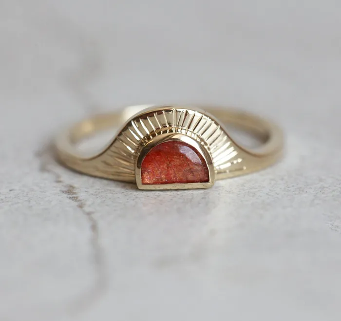 Capucinne Rings Ingrid Opal Ring Set