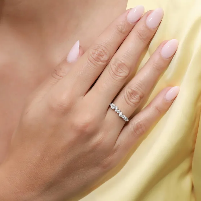 Cluster CZ Ring in Sterling Silver BERRICLE Rings