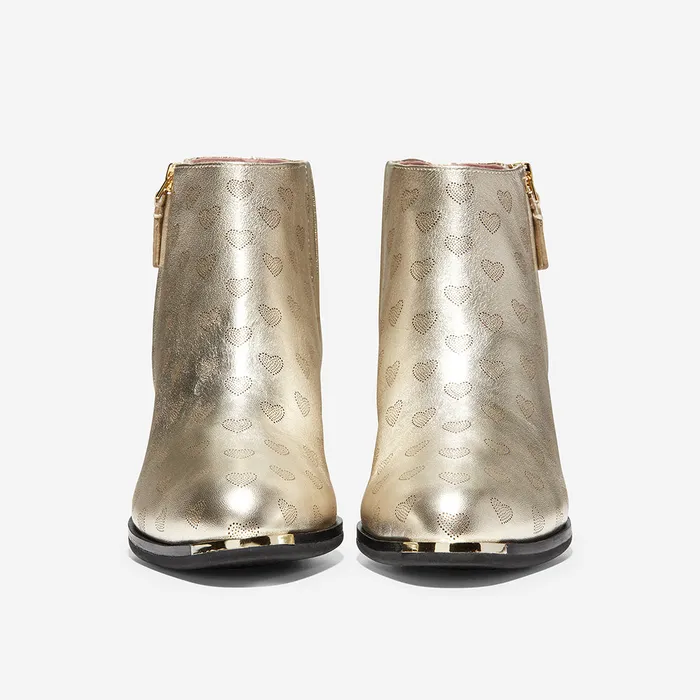 Cole Haan Grand Ambition Bootie 55mm Soft Gold Leather Gold Cole Haan PreStyled Sets Cole Haan Grand Ambition Bootie 55mm Soft Gold Leather Gold Cole Haan PreStyled Sets