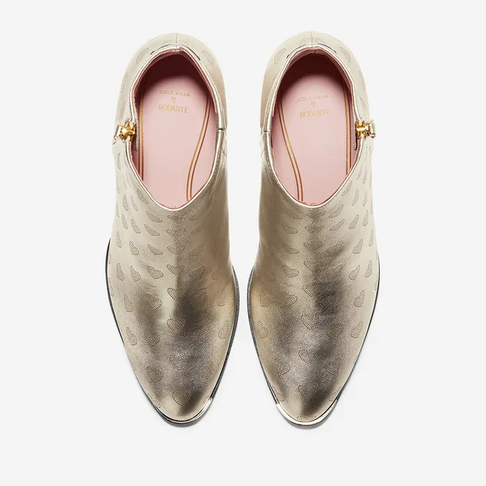 Cole Haan Grand Ambition Bootie 55mm Soft Gold Leather Gold Cole Haan PreStyled Sets Cole Haan Grand Ambition Bootie 55mm Soft Gold Leather Gold Cole Haan PreStyled Sets
