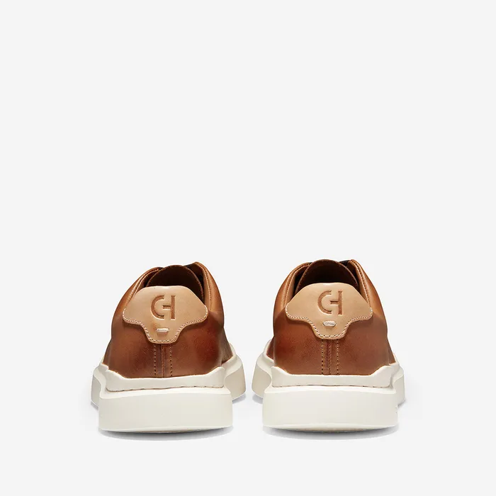 Cole Haan GrandPr Rally Laser Cut Sneaker British Tan Ivory Cole Haan Rings