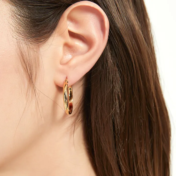 Dome Hoop Earrings in Sterling Silver 2 Pairs BERRICLE Earrings