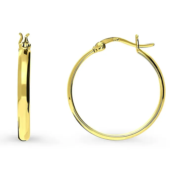 Dome Hoop Earrings in Sterling Silver 2 Pairs BERRICLE Earrings