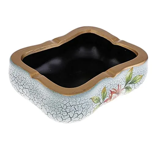 Dropshipped via Social Commerce Network Necklaces LOOM TREE Retro Ceramic Ashtray Living Room Coffee Ashtray Hotel Office Decoration 3 Tobacciana Ashtrays