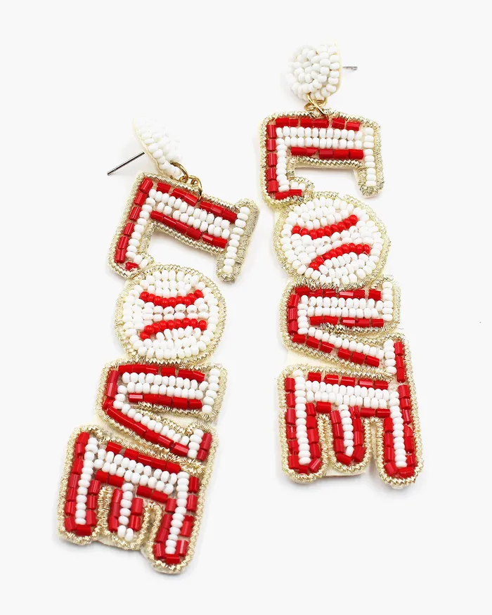Earrings Baseball LOVE Game Day Earrings 08102023