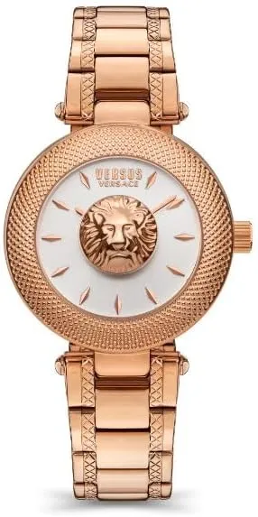 Earrings Versus Versus Brick Lane Ladies Silver Dial Rose Gold Watch