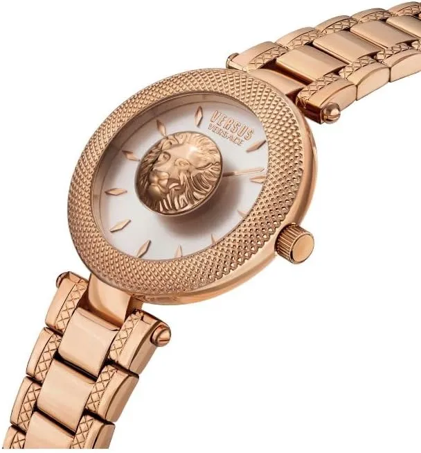 Earrings Versus Versus Brick Lane Ladies Silver Dial Rose Gold Watch