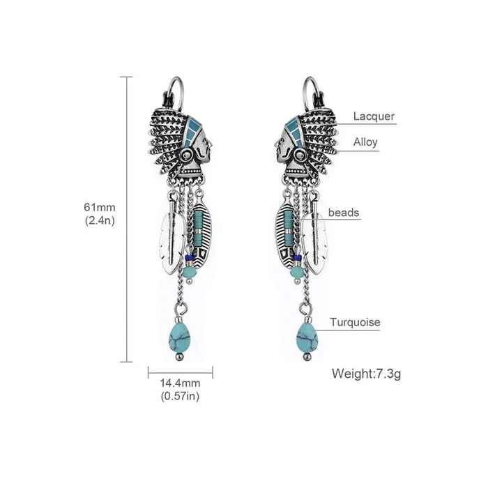 Earrings WickedAF Native American Tassel Earrings