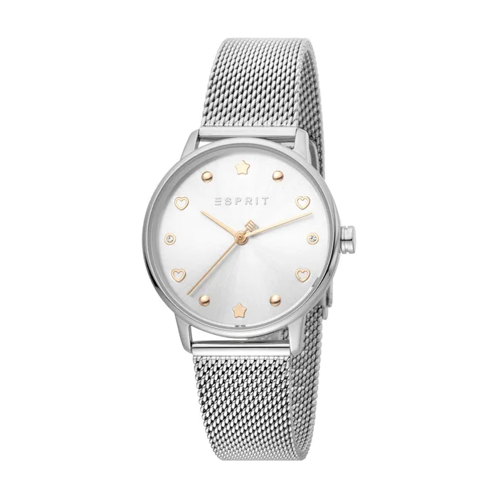 Esprit Bracelets Esprit Ladies WatchSilver Color Mesh Bracelet With White Dial Set With Accessories Esprit Bracelets Esprit Ladies WatchSilver Color Mesh Bracelet With White Dial Set With Accessories