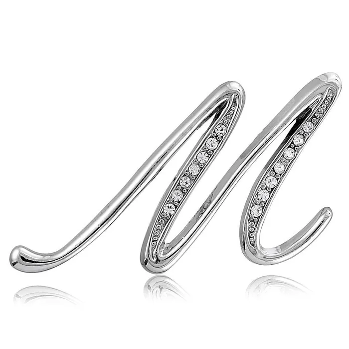 Initial Letter Pin in SilverTone BERRICLE Rings
