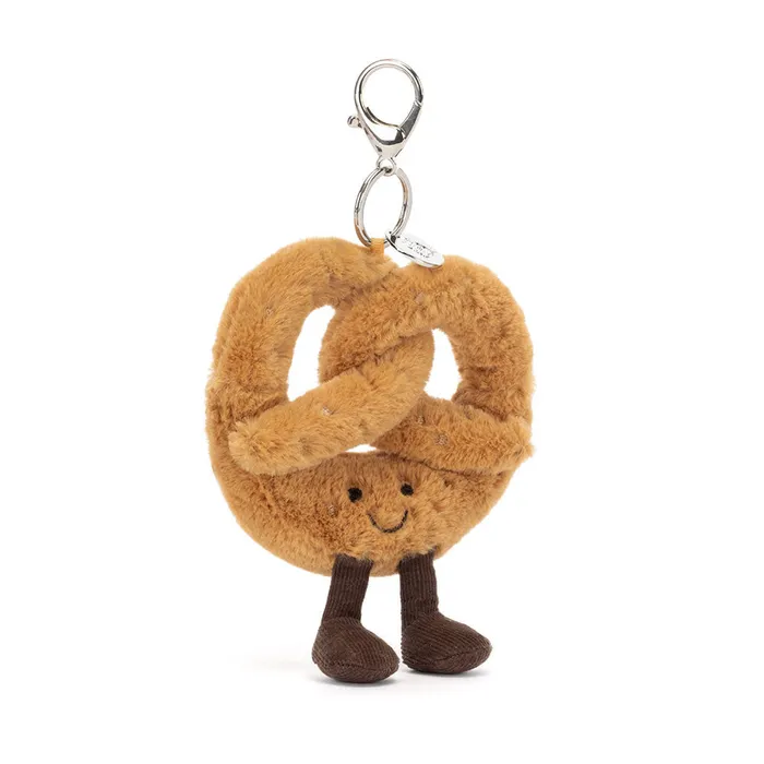 Jellycat Charm Necklaces Amuseables Pretzel Bag Charm by Jellycat