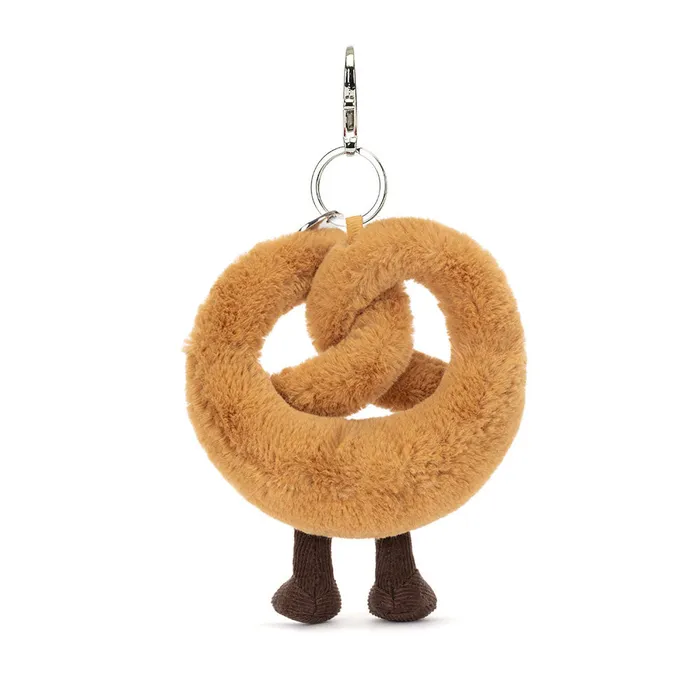 Jellycat Charm Necklaces Amuseables Pretzel Bag Charm by Jellycat