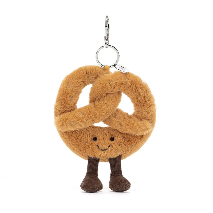 Jellycat Charm Necklaces Amuseables Pretzel Bag Charm by Jellycat