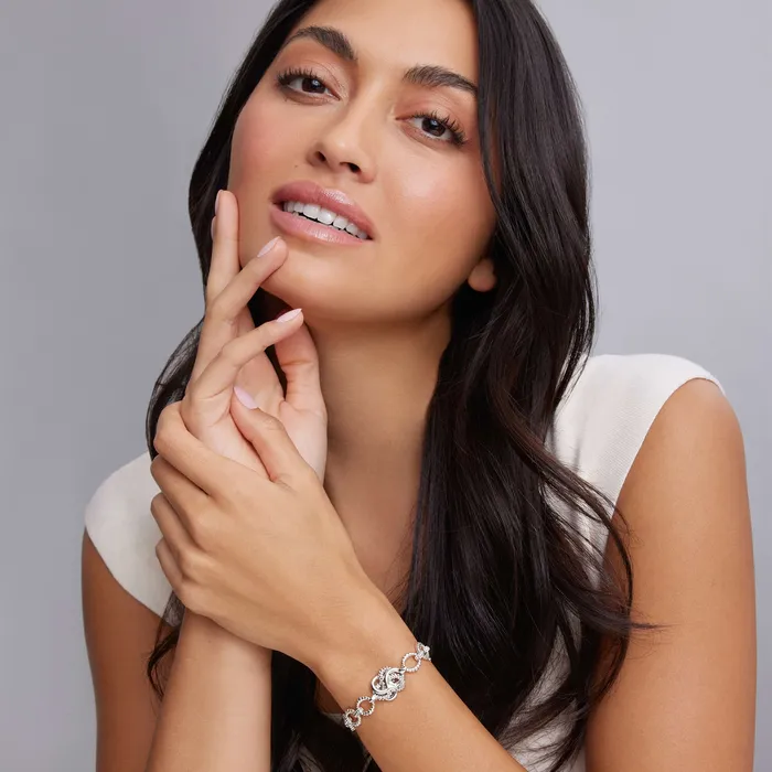 Lagos Bracelets Love Knot Silver Love Knot Link Bracelet
