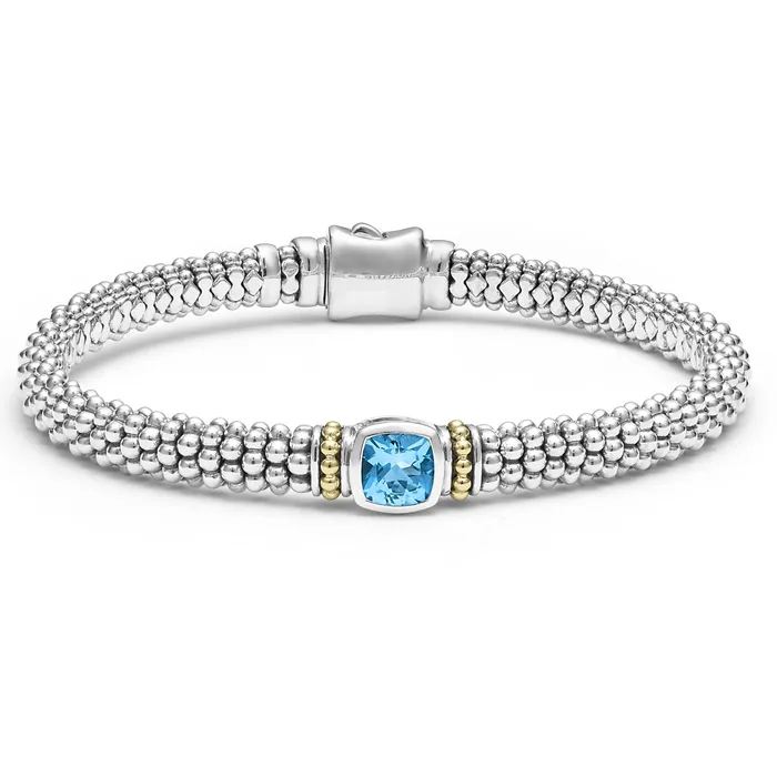 LAGOS Bracelets Rittenhouse Swiss Blue Topaz Caviar Bracelet 6mm