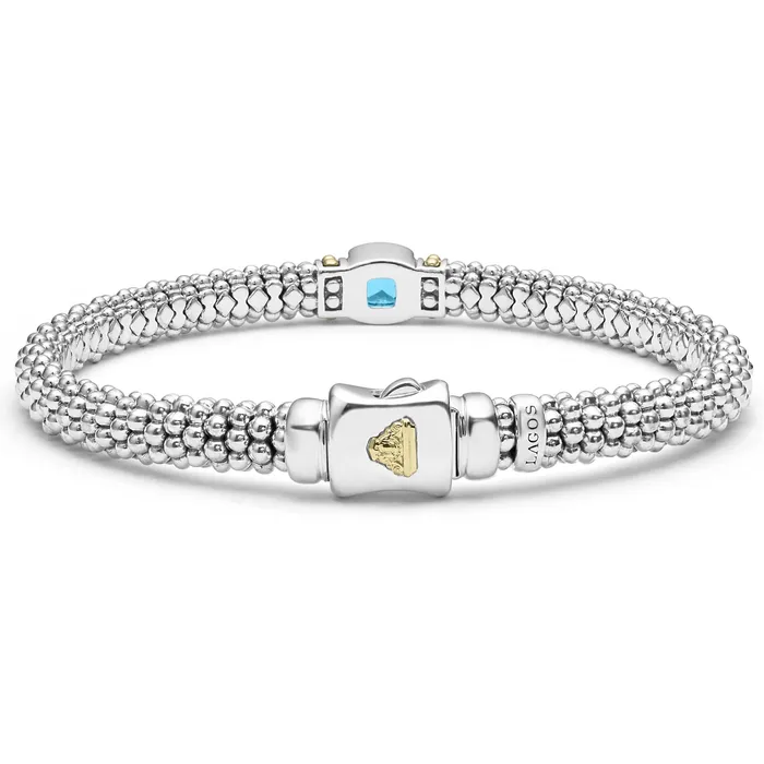 LAGOS Bracelets Rittenhouse Swiss Blue Topaz Caviar Bracelet 6mm LAGOS Bracelets Rittenhouse Swiss Blue Topaz Caviar Bracelet 6mm