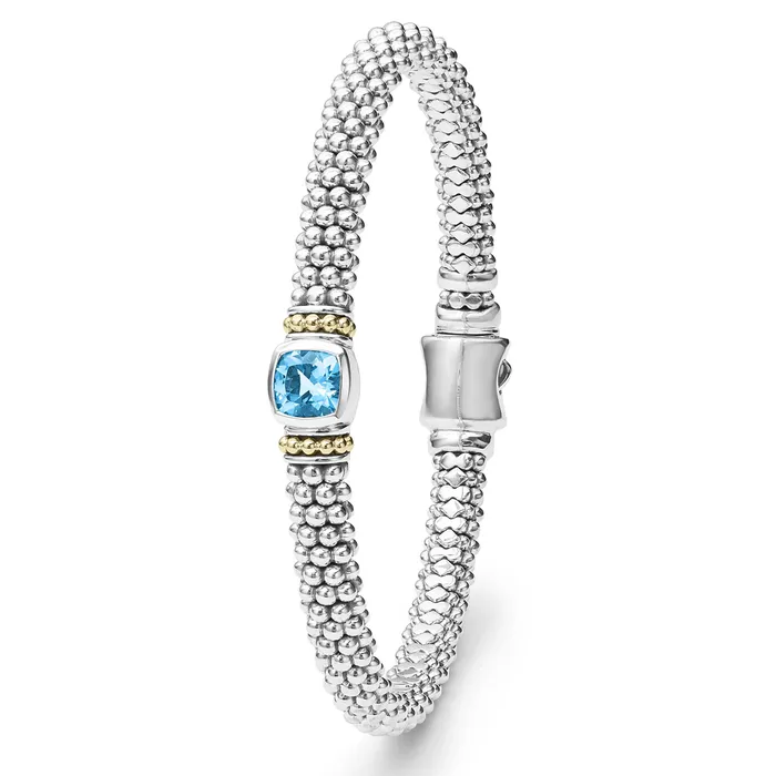 LAGOS Bracelets Rittenhouse Swiss Blue Topaz Caviar Bracelet 6mm LAGOS Bracelets Rittenhouse Swiss Blue Topaz Caviar Bracelet 6mm