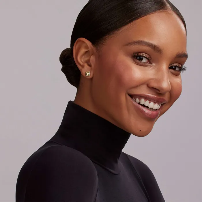 LAGOS Earrings Embrace TwoTone X Stud Earrings LAGOS Earrings Embrace TwoTone X Stud Earrings