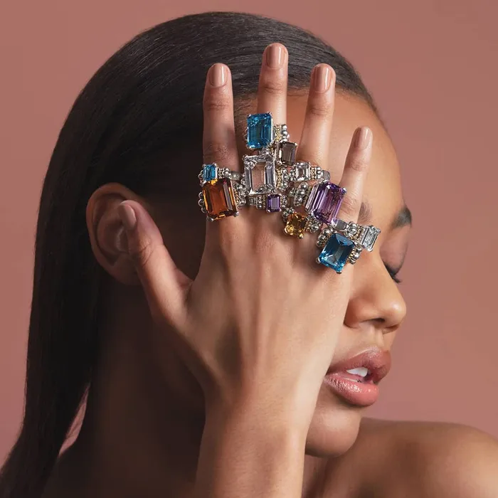 LAGOS Rings Glacier Extra Large EmeraldCut Amethyst Ring LAGOS Rings Glacier Extra Large EmeraldCut Amethyst Ring
