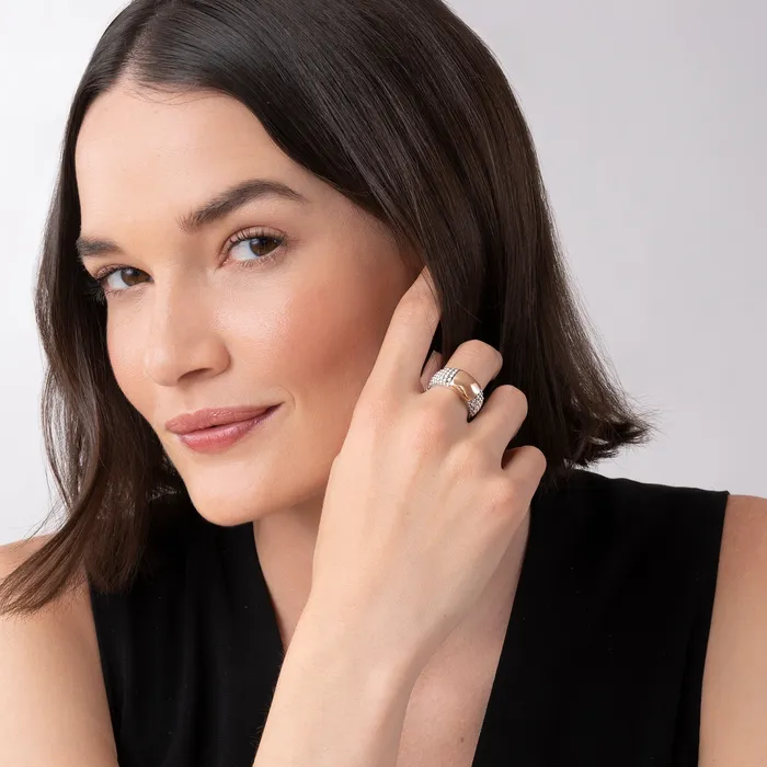 LAGOS Rings High Bar Rose Gold Station Caviar Ring LAGOS Rings High Bar Rose Gold Station Caviar Ring