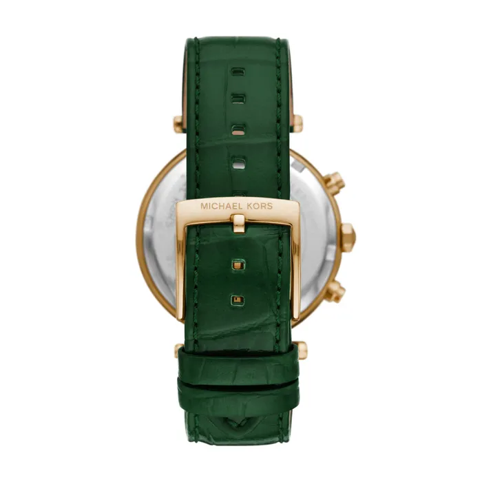 Michael Kors Michael Kors Parker Chronograph Green Leather Womens Watch Watches Michael Kors Michael Kors Parker Chronograph Green Leather Womens Watch Watches