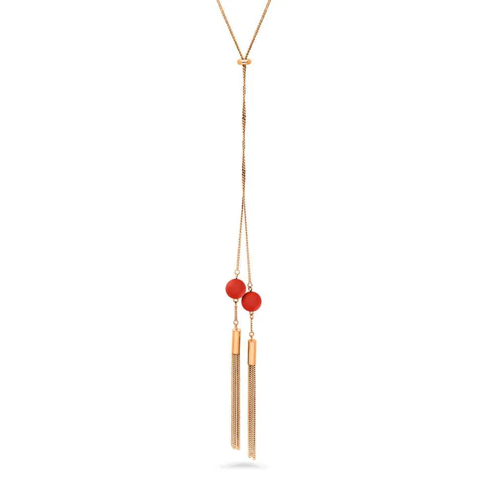 Necklaces BERRICLE Tassel Bead Lariat Necklace