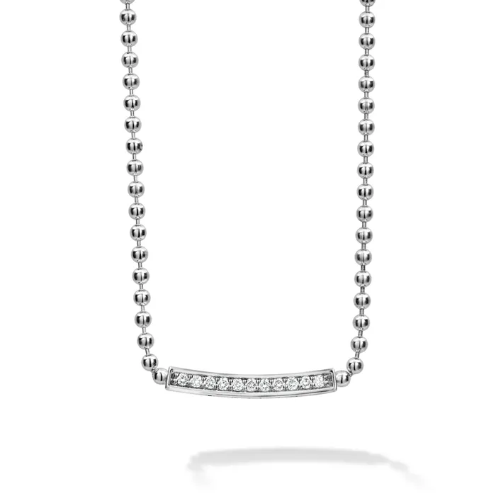 Necklaces Caviar Spark Small Station Diamond Beaded Necklace Lagos