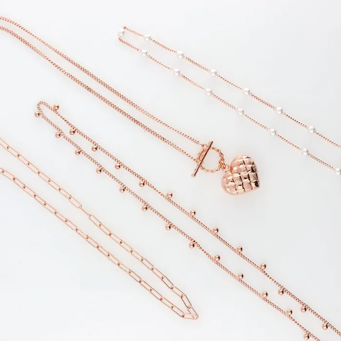 Necklaces Paperclip Link Chain Necklace 3mm BERRICLE