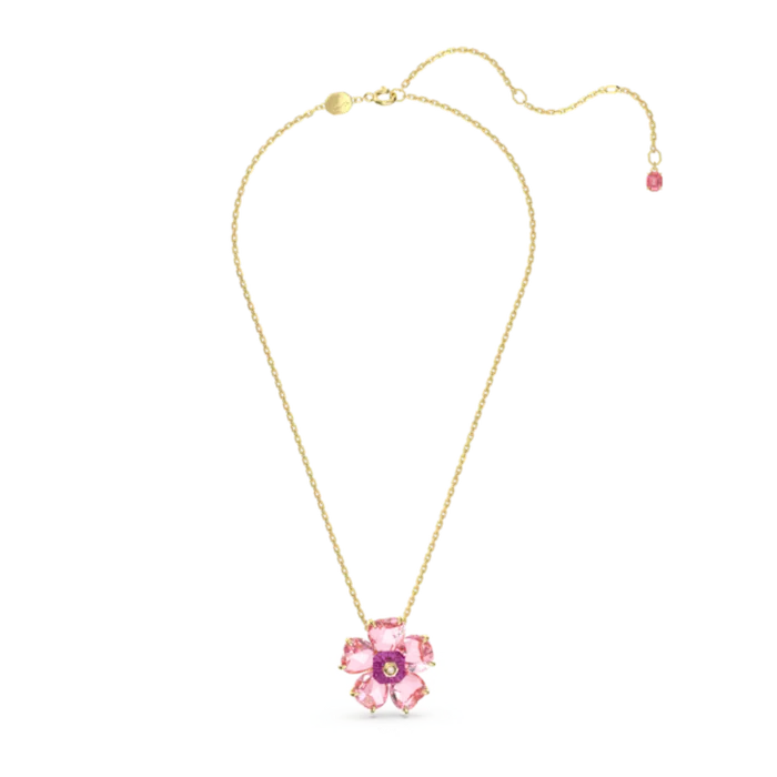 Necklaces Swarovski Florere Necklace Flower Pink Goldtone plated Swarovski Necklaces Swarovski Florere Necklace Flower Pink Goldtone plated Swarovski