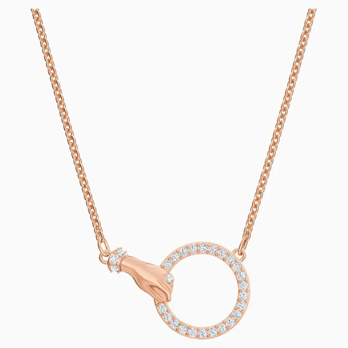 Necklaces Swarovski SwarovskiSymbolic NecklaceWhite RoseGold ToneOne Size