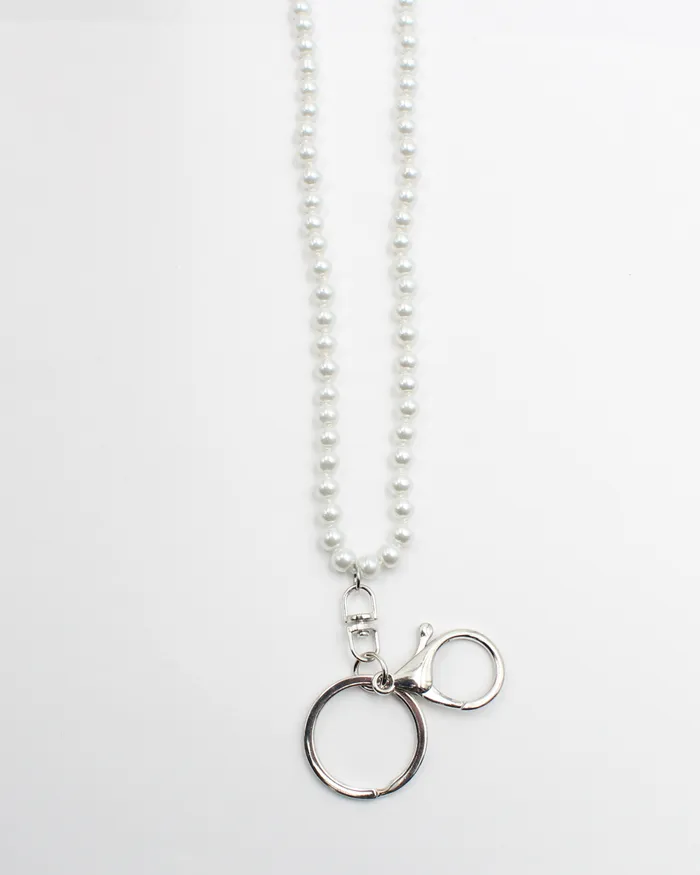 Pearl Silver Lanyard SEPT2024 Rings