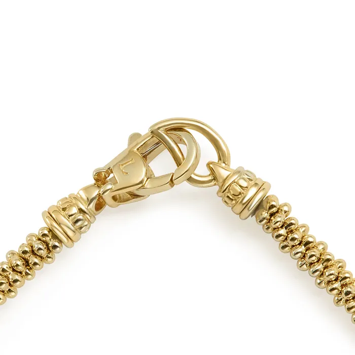 PreStyled Sets Lagos Caviar Gold Delicate 18K Gold Beaded Bracelet 3mm PreStyled Sets Lagos Caviar Gold Delicate 18K Gold Beaded Bracelet 3mm