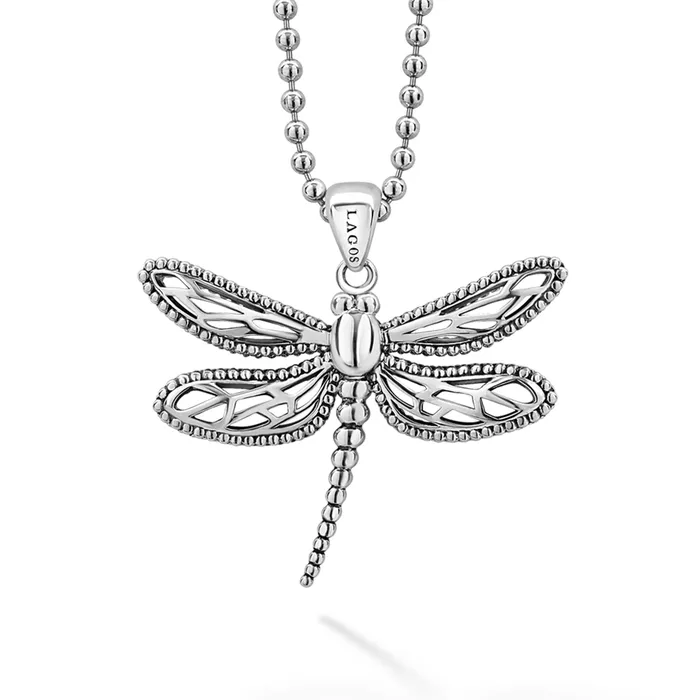 Rare Wonders Dragonfly Pendant Necklace Lagos Necklaces